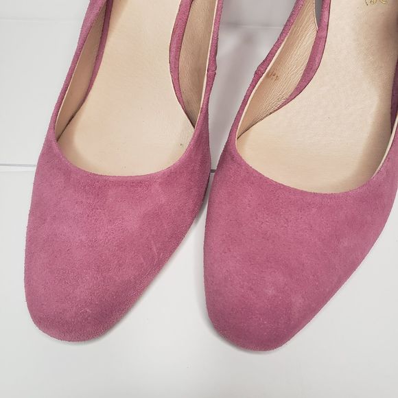 Free People Lavender Sling Back Heels with Bow - Picture 6 of 9